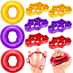 Entrenador de Fuerza de Agarre y Fortalecedor de Antebrazo Kit - 9 Piezas