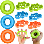 Entrenador de Fuerza de Agarre y Fortalecedor de Antebrazo Kit - 9 Piezas