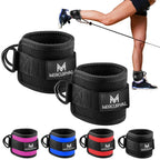 Pack 2 Tobilleras Poleas Gym - Tobillera para Polea Acolchado para Mujeres y Hombres