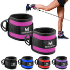 Pack 2 Tobilleras Poleas Gym - Tobillera para Polea Acolchado para Mujeres y Hombres