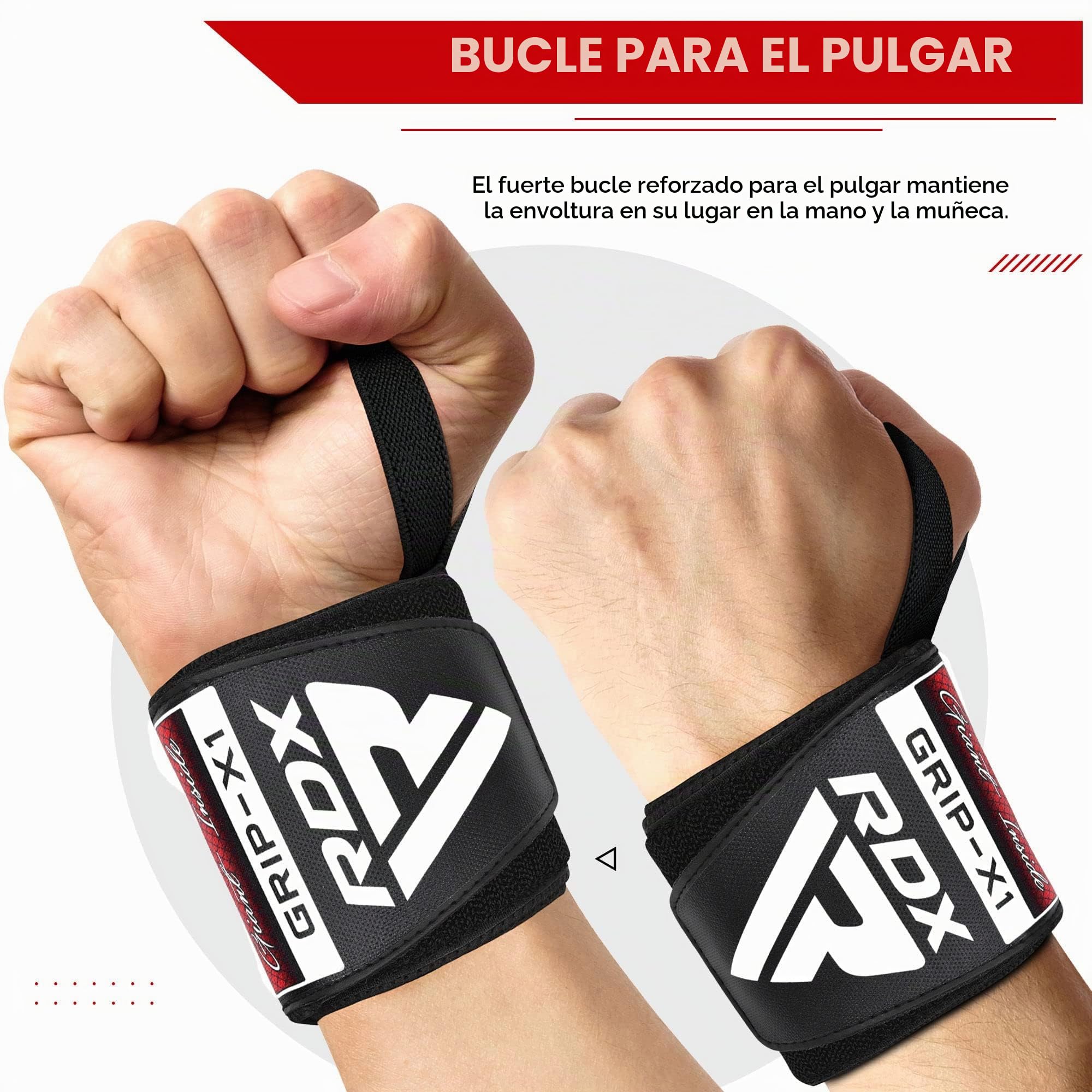 RDX Muñequeras Gym Powerlifting Correas de Levantamiento