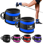 Pack 2 Tobilleras Poleas Gym - Tobillera para Polea Acolchado para Mujeres y Hombres