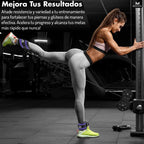 Pack 2 Tobilleras Poleas Gym - Tobillera para Polea Acolchado para Mujeres y Hombres