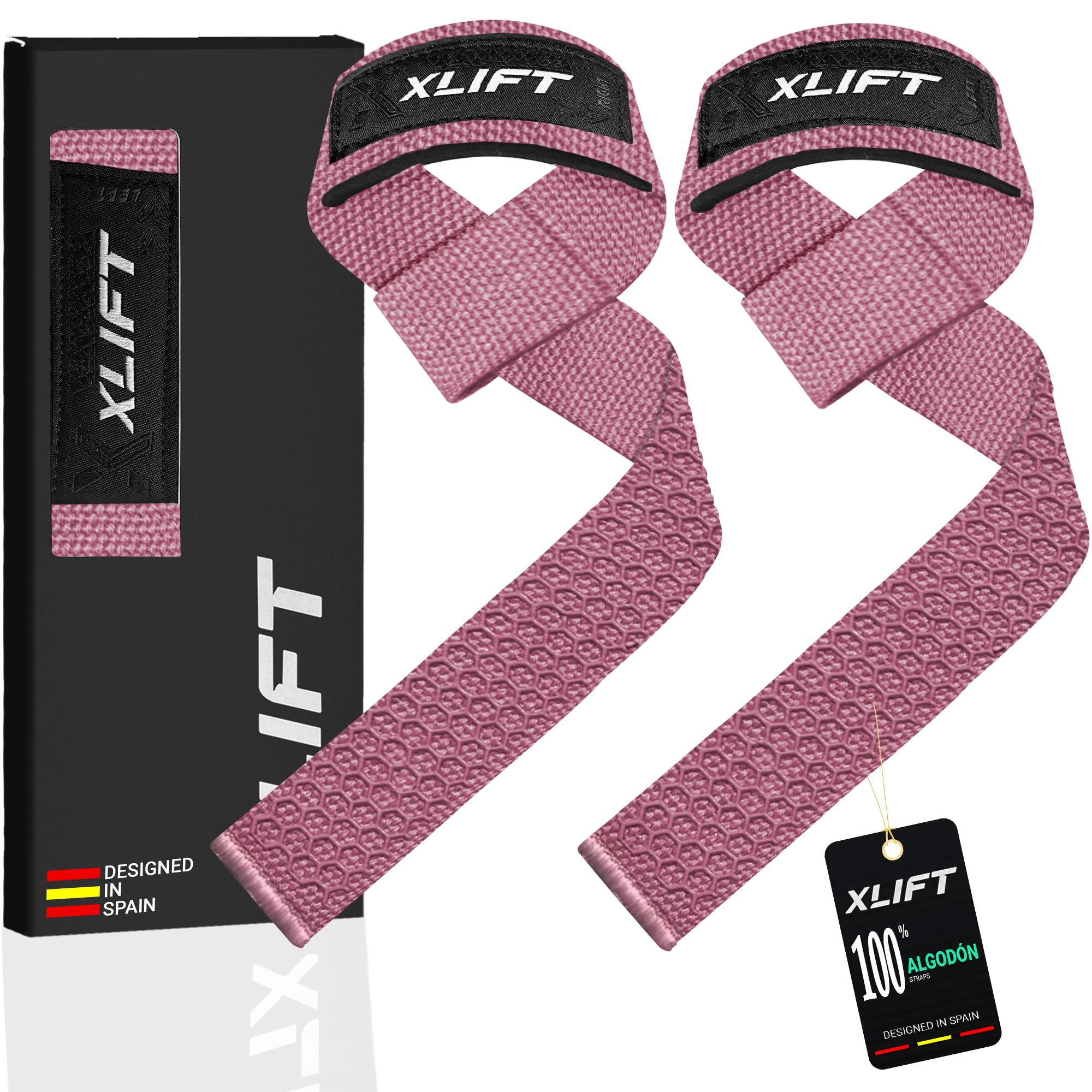 XLIFT Straps Gym. Correas Levantamiento de Pesas - Powerlifting