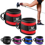 Pack 2 Tobilleras Poleas Gym - Tobillera para Polea Acolchado para Mujeres y Hombres